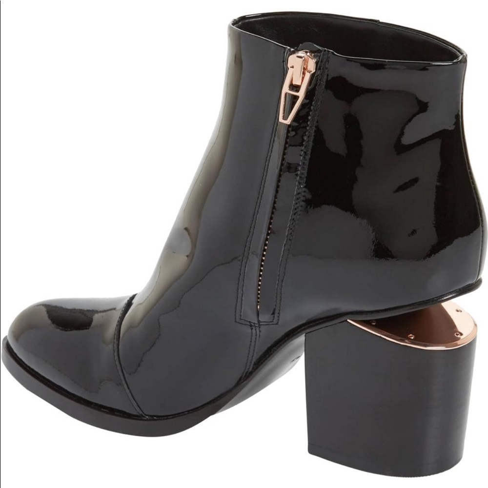 Alexander Wang Gabi Black Patent Leather Boots